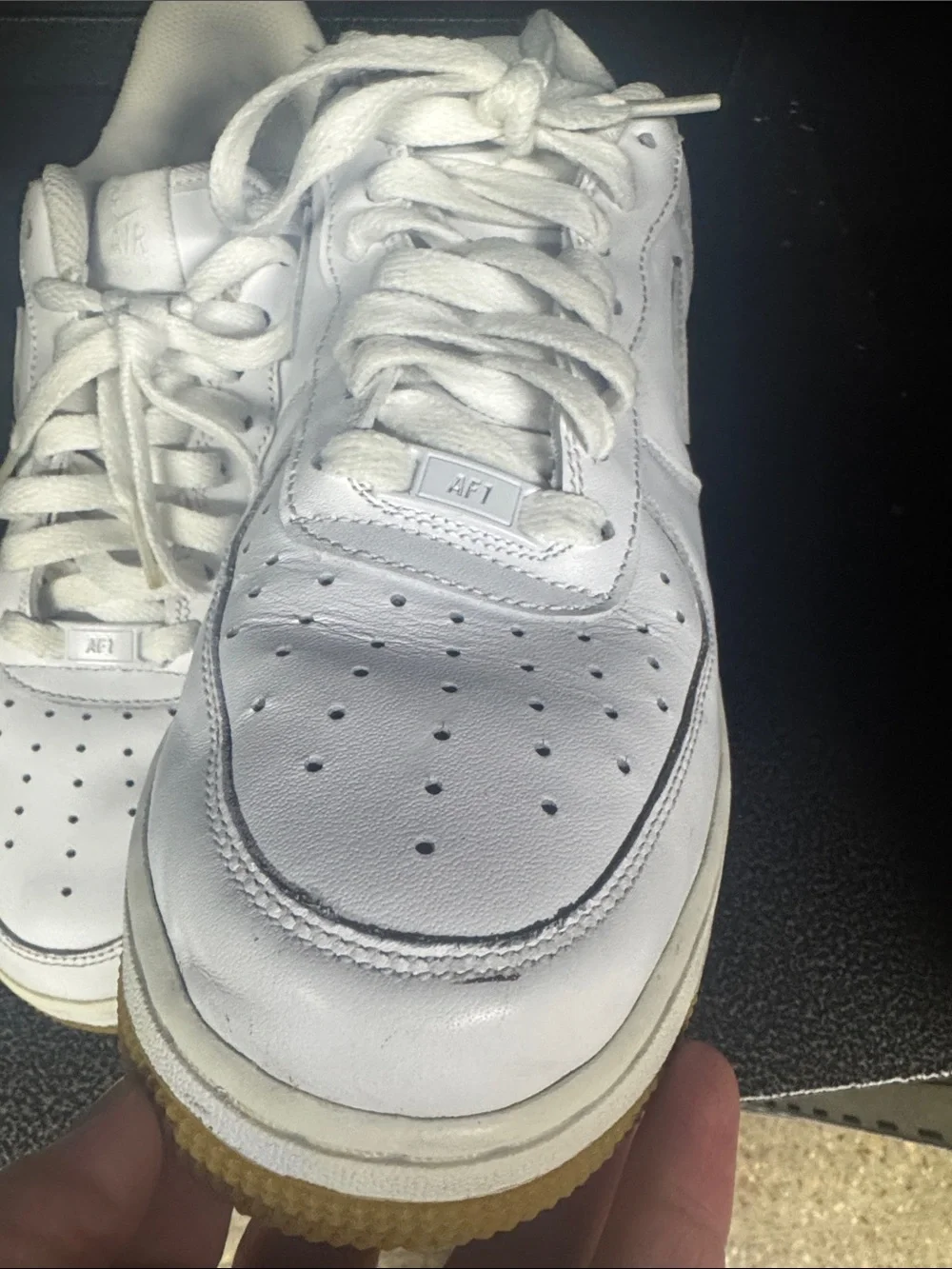 Nike Men's White Low-Top Sneakers with Gum Outsole